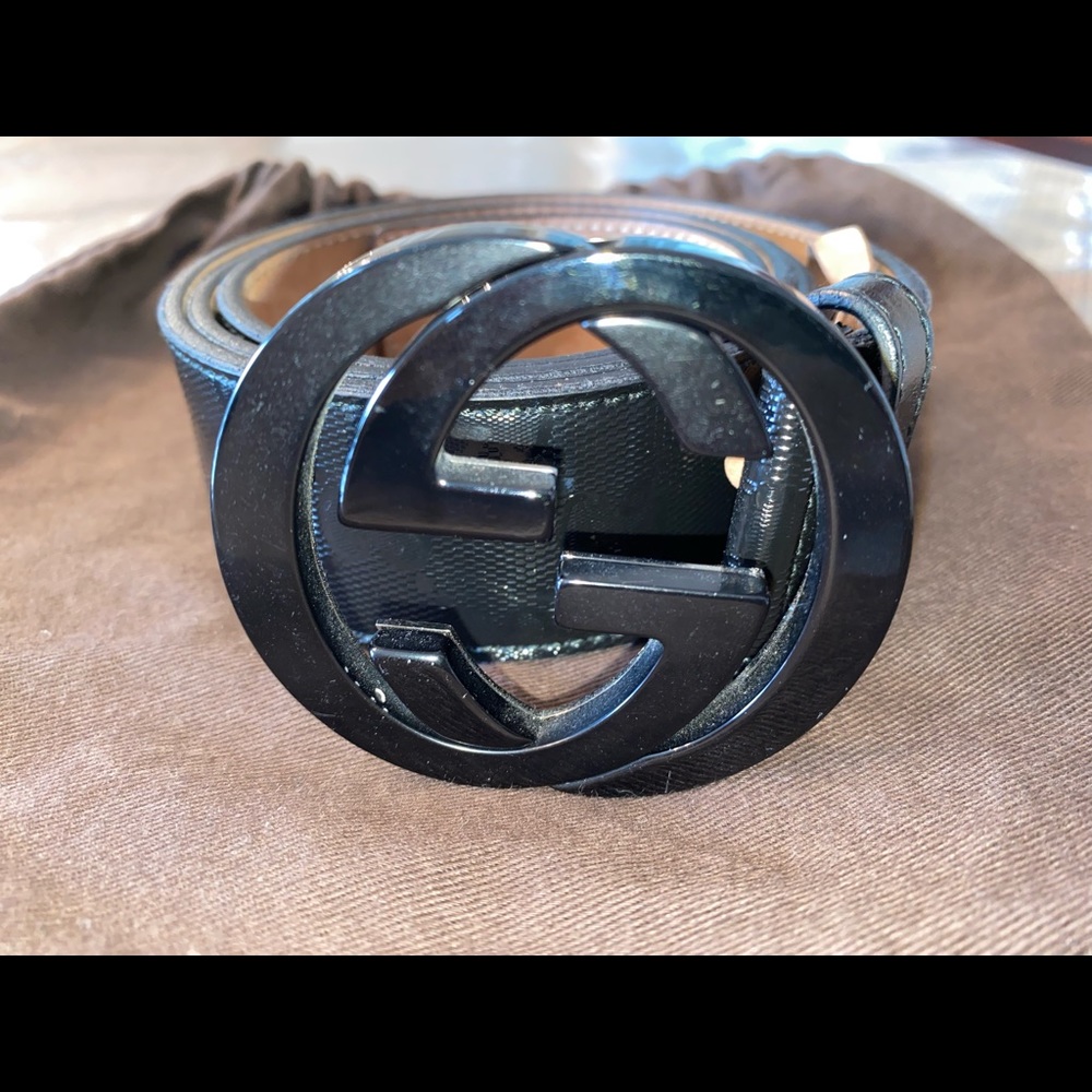 Gucci Black Belt w/ Dust Bag